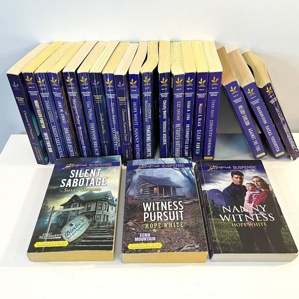 Lot of 22 "Harlequin Love Inspired Suspense" Paperback Novels - Good condition!